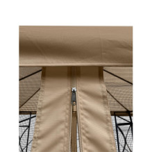 Outdoor gazebo Zeltpro Classic 300x300 Brown