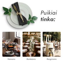 Cloth napkin black 40x40 (10 pcs.)