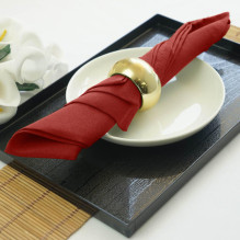 Cloth napkin red 40x40 (10 pcs.)