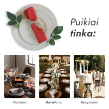 Cloth napkin red 40x40 (10 pcs.)