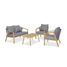 Outdoor furniture set Martinelli Milano brown (wood imitation)