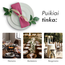 Fabric napkin pink 40x40 (10 pcs.) Fabric napkin pink 40x40 (10 pcs.)