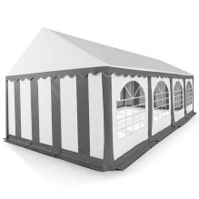 PVC Tent - Pavilion Zeltpro 4 x 8 White / Grey PVC Tent - Pavilion Zeltpro 4 x 8 White / Grey