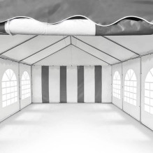 PVC Tent - Pavilion Zeltpro 4 x 8 White / Grey PVC Tent - Pavilion Zeltpro 4 x 8 White / Grey