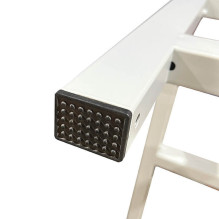 Metalinis suoliukas persirengimo kambariui su medinėmis WPC lentelėmis Rehalt Systems 150 x 36 x 43