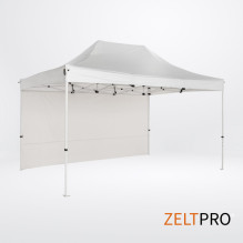 Tent roof and walls (4 pcs.) set 3x4.5 White Zeltpro PROFRAME