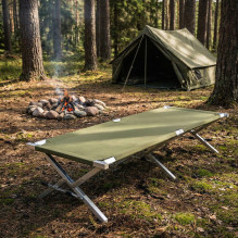 Folding military - camping bed aluminum 210cm Folding military - camping bed aluminum 210cm