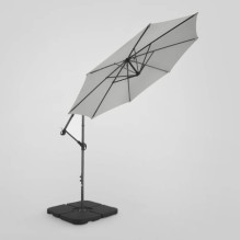 Outdoor umbrella with base and cover Select Light Grey Outdoor umbrella with base and cover Select Light Grey