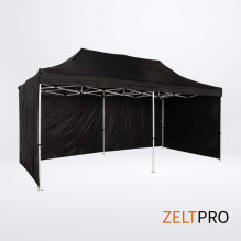 Tent roof and walls (4 pcs.) set 3x6 Black Zeltpro PROFRAME