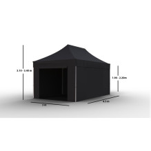Shopping Tent 3x4.5 Black Zeltpro TITAN