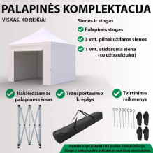 Shopping Tent 3x3 Green Zeltpro EKOSTRONG