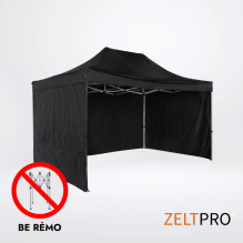 Prekybinės palapinės stogas ir sienos (4 vnt.) komplektas 3x4,5 Juoda Zeltpro TITAN