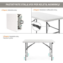 Sulankstomas stalas 120 cm. Sulankstomas stalas 120 cm.