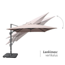 Outdoor umbrella with base (cover included) Maestro Taupe