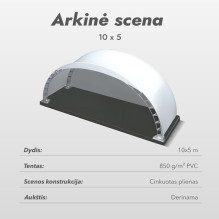 Arched stage 10 x 5 Arched stage 10 x 5