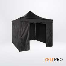 Tent roof and walls (4 pcs.) set 2x2 Black Zeltpro PROFRAME