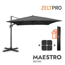 Outdoor umbrella with base (cover as a gift) Maestro Anthracite