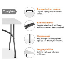 Folding table 180 cm. Folding table 180 cm.