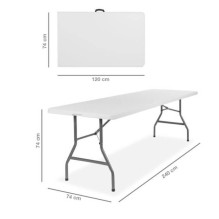 Folding table 240 cm.
