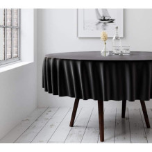 Round tablecloth Restly Black D220