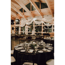 Round tablecloth Restly Black D220