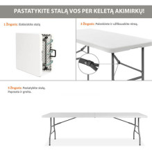 Sulankstomas stalas 240 cm.