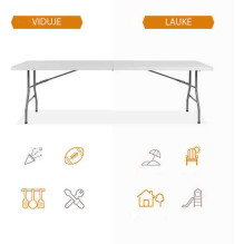 Folding table 240 cm.
