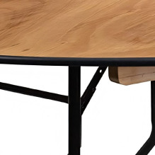 Round wooden table D150