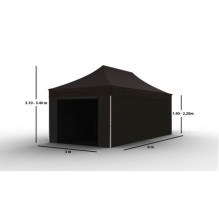 Prekybinė Palapinė 3x6 Juoda Zeltpro TITAN