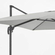 Outdoor umbrella with base and cover Comfort Light Grey
