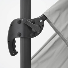 Outdoor umbrella with base and cover Comfort Light Grey