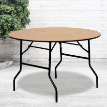 Round wooden table D180