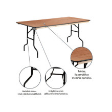 Rectangular wooden table 180x90 Rectangular wooden table 180x90