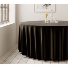 Round tablecloth Restly Black D300