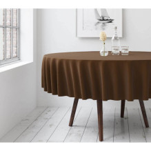 Round tablecloth Restly Brown D150