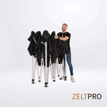 Shopping Tent 3x4.5 Black Zeltpro PROFRAME