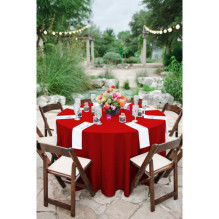 Round tablecloth Restly Red D320