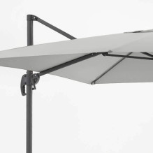 Outdoor umbrella with base Comfort Light Grey