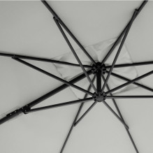 Outdoor umbrella with base Comfort Light Grey