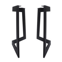 Table legs - frame set (2 pcs.) curved trapezoidal shape Black