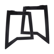 Table legs - frame set (2 pcs.) curved trapezoidal shape Black