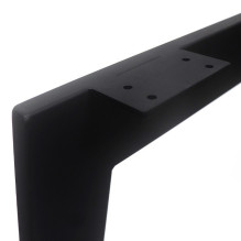 Table legs - frame set (2 pcs.) curved trapezoidal shape Black