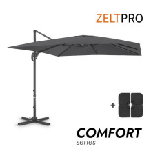 Outdoor umbrella with base Comfort Anthracite