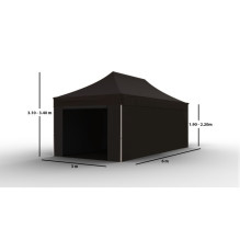 Prekybinė Palapinė 3x6 Juoda Zeltpro PROFRAME
