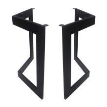 Table legs - frame set (2 pcs.) curved square shape Black