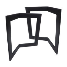 Table legs - frame set (2 pcs.) curved square shape Black