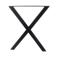 Table legs - frame set (2 pcs.) X-shaped Black