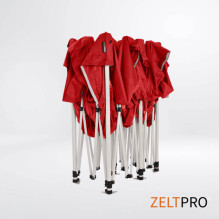 Shopping Tent 3x6 Red Zeltpro PROFRAME