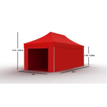 Shopping Tent 3x6 Red Zeltpro PROFRAME