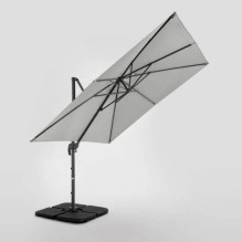 Outdoor umbrella with Solid base Comfort Light Grey